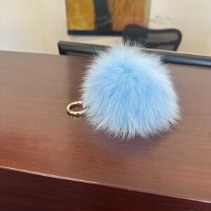 Baby Blue Real Fox Charm